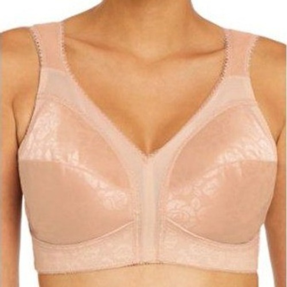 Playtex Womens 18 Hour Shoulder Comfort Bra Cafe 38D Wireless Feminine NWT